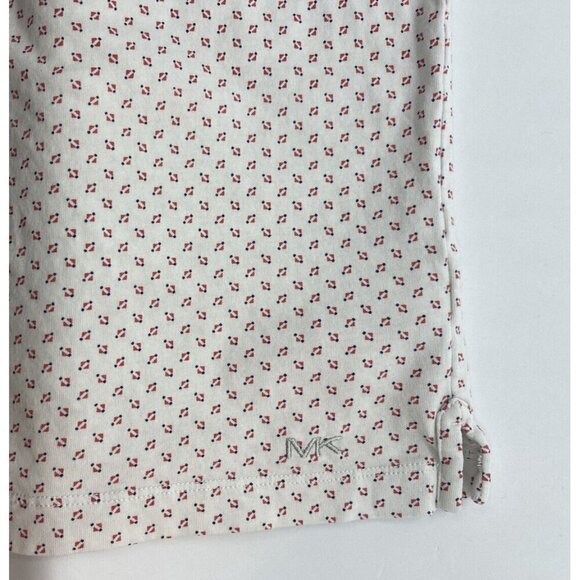 Michael Kors Men's Polo Shirt XL Embroidered Logo 100% Cotton Geometric Print - Picture 6 of 8